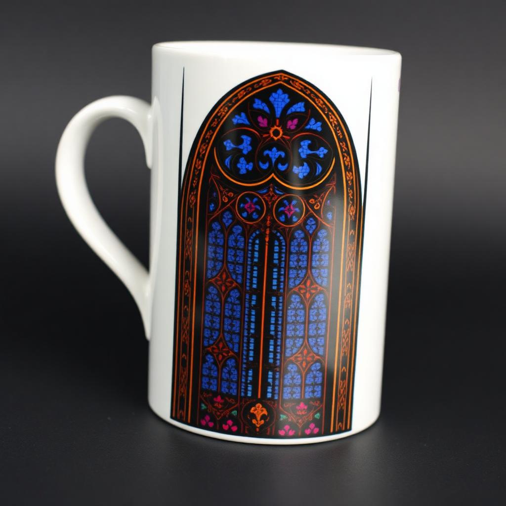 Caneca Vidro Vitral Catedral